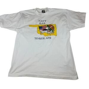 Vintage Navy E-6A Tinker AFB Oklahoma Graphic Tee XL